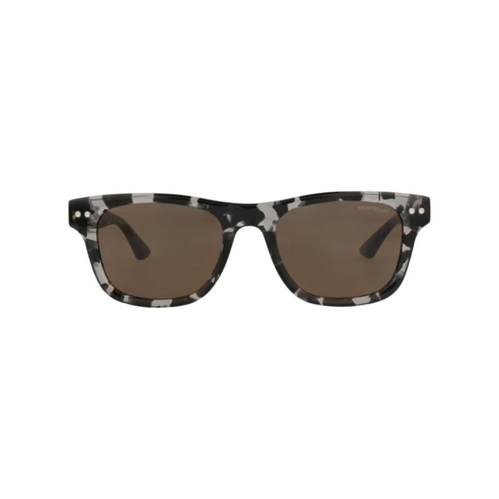 Montblanc Square-Frame Recycled Acetate Sunglasses Black Mens